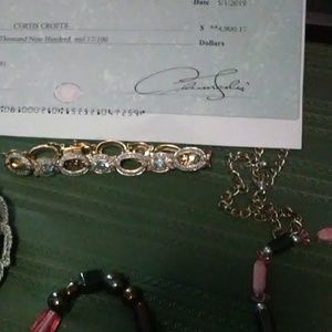 18kp and sterling silver bracelt